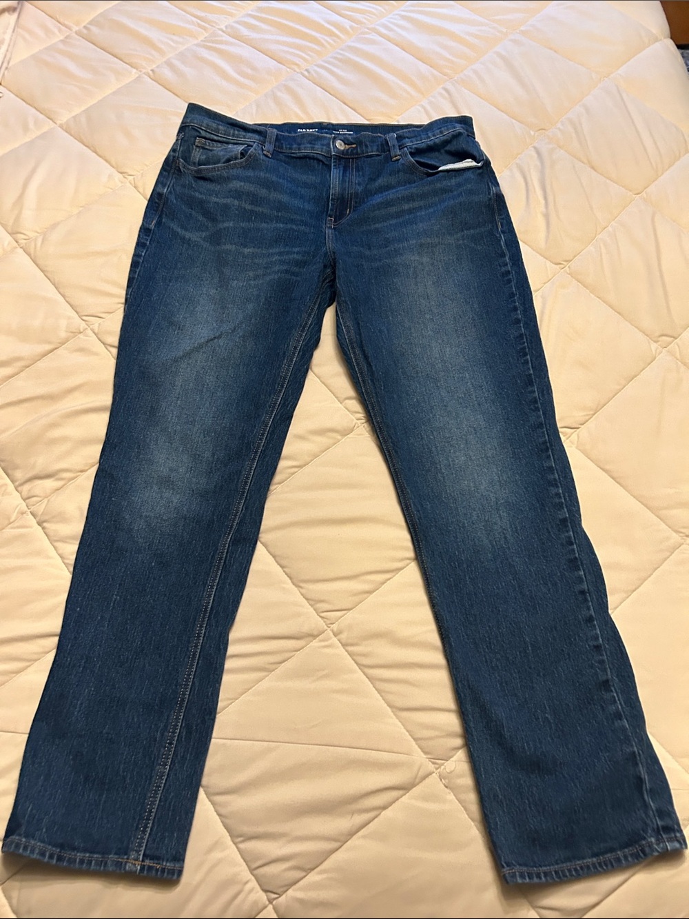 Old Navy Women's Boyfriend Jeans in Dark Blue Wash